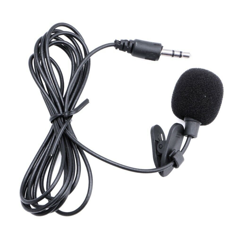 Clip-on Lapel Mini Lavalier Mic Microphone 3.5mm For Mobile Phone Pc Recording