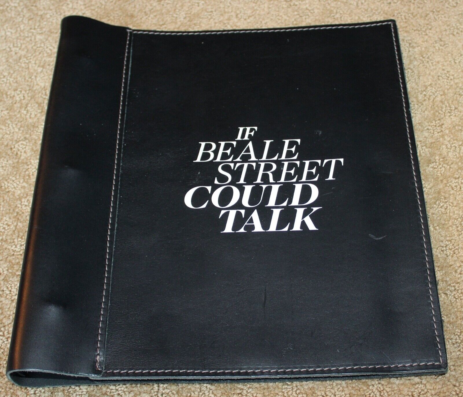 If Beale Street Could Talk Movie Hand Signed Script Fyc Best Screenplay Leather