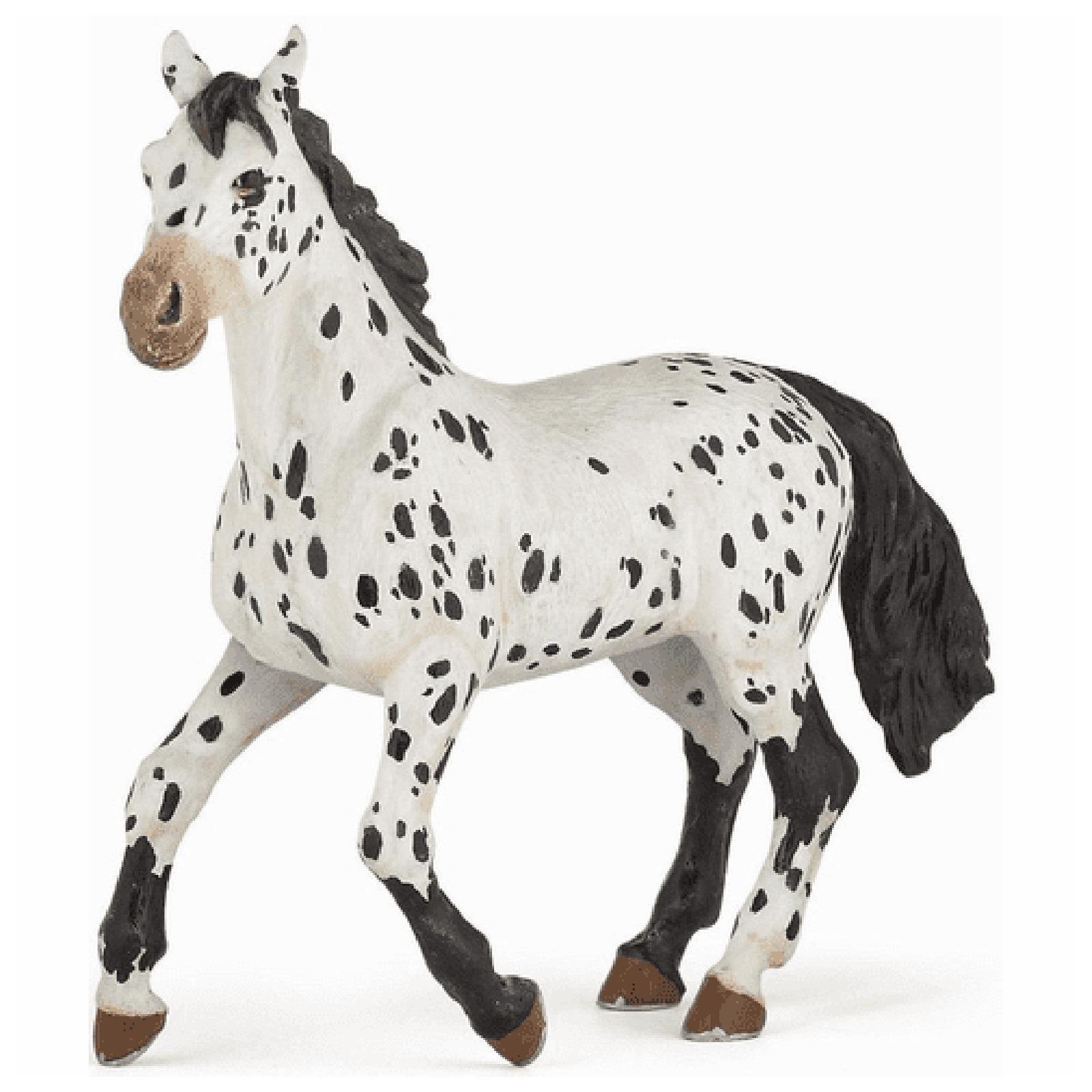 Papo Black Appaloosa Horse Animal Figure 51539 New In Stock