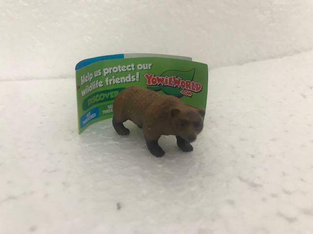 Yowie Premier Series Brown Bear Animal Toy Figure Figurine Collectible Model
