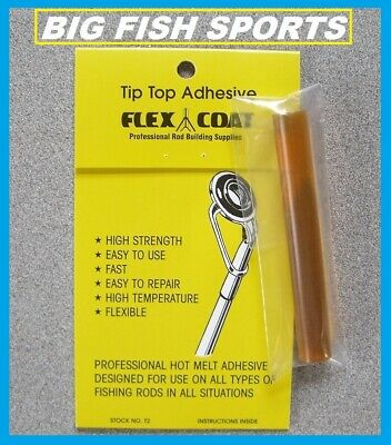 Flex Coat Tip Top Adhesive Glue Rod Top Repair #t2 Free Usa Shipping!