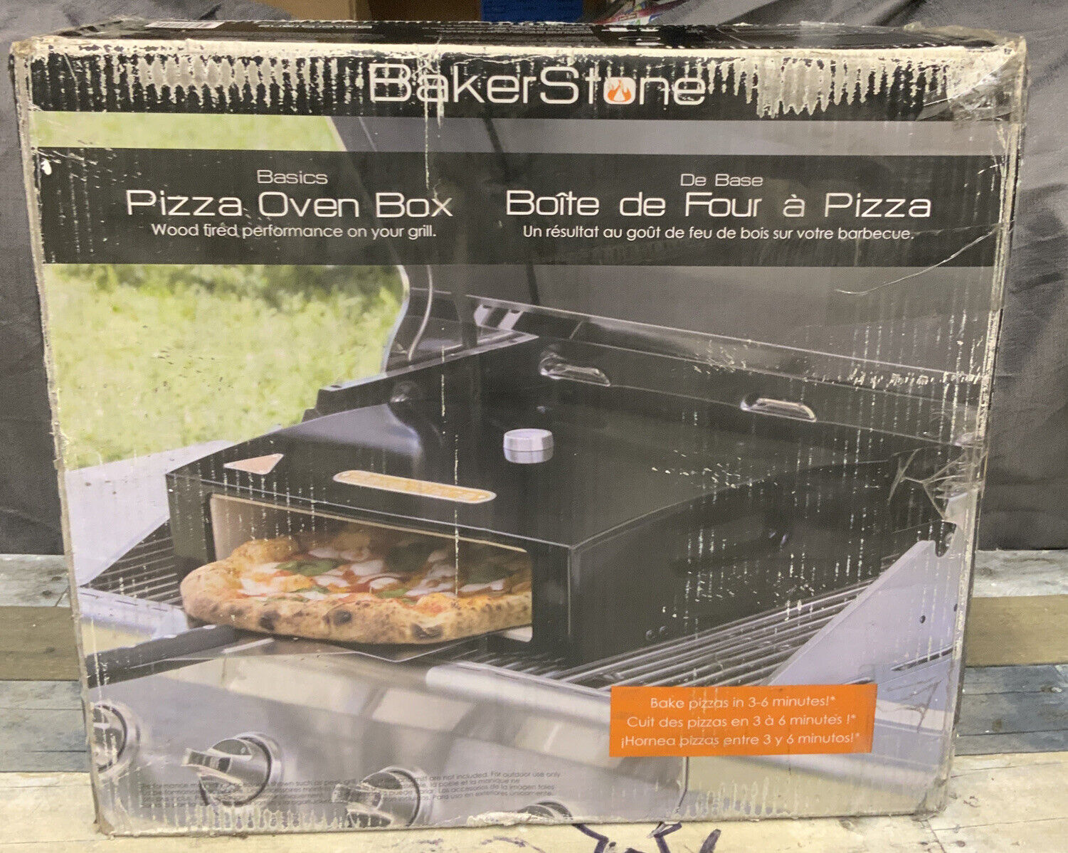 💥 Bakerstone B-axxxx-o-000 Black Basics Bbq Pizza Oven -black🆕👌
