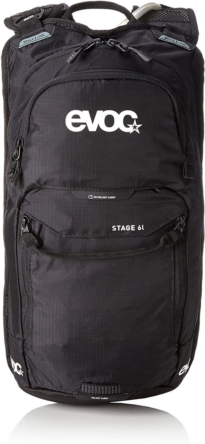 Evoc Stage 6 Black 6l + 2l Hydration Backpack Bladder Included Black