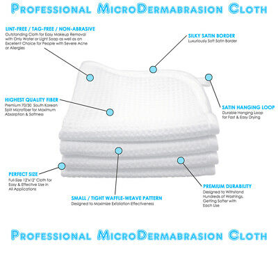 Microdermabrasion Cloth Erase Wrinkles Scars Anti Aging Acne Treatment Exfoliate