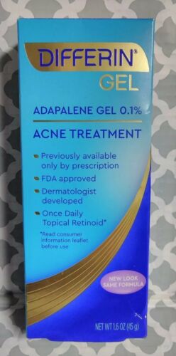 Differin Adapalene Gel 0.1% Acne Treatment, 1.6 Oz Exp:11/2021