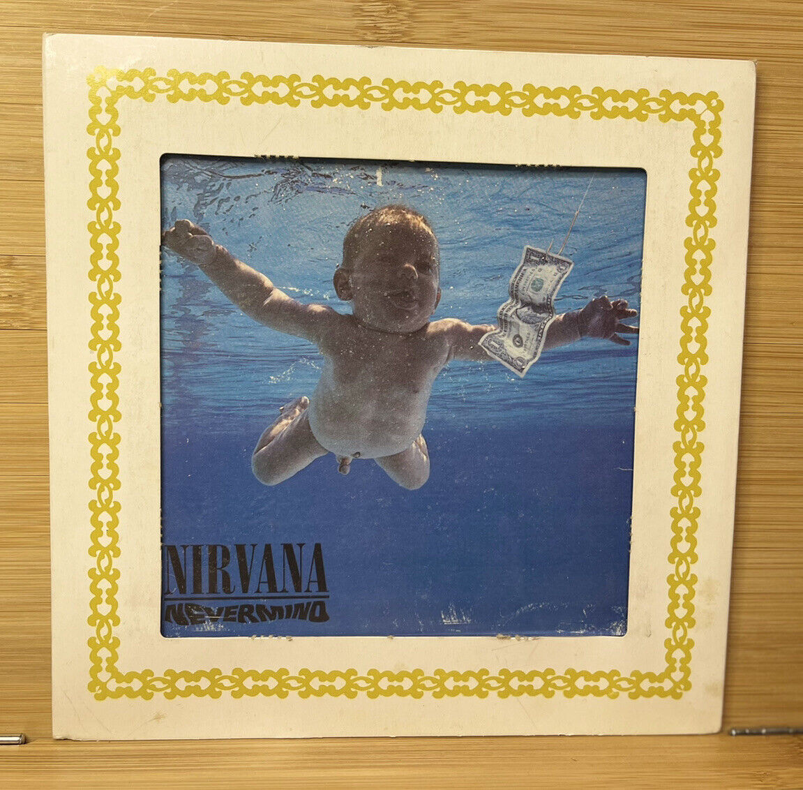 Nirvana - Nevermind 90s Vintage Cocaine Mirror Carnival Prize Grunge Alternative