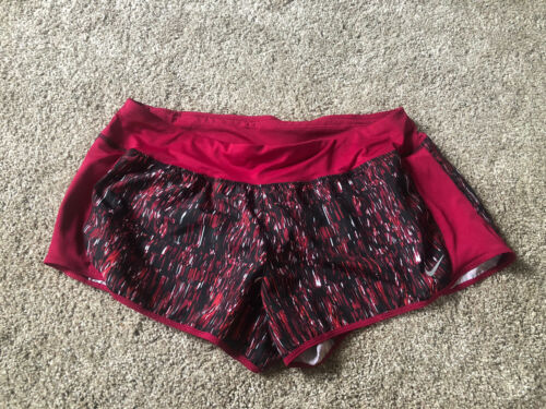 Nike Dri-fit Pink Lined Yoga Athletic Running Women's Shorts Sz Xl