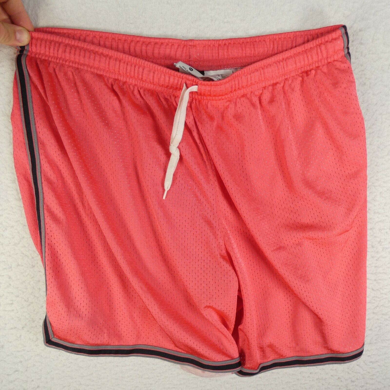 Nike Shorts Xl Extra Large (16-18) Womens Pink Mesh Elastic Waist & Drawstring