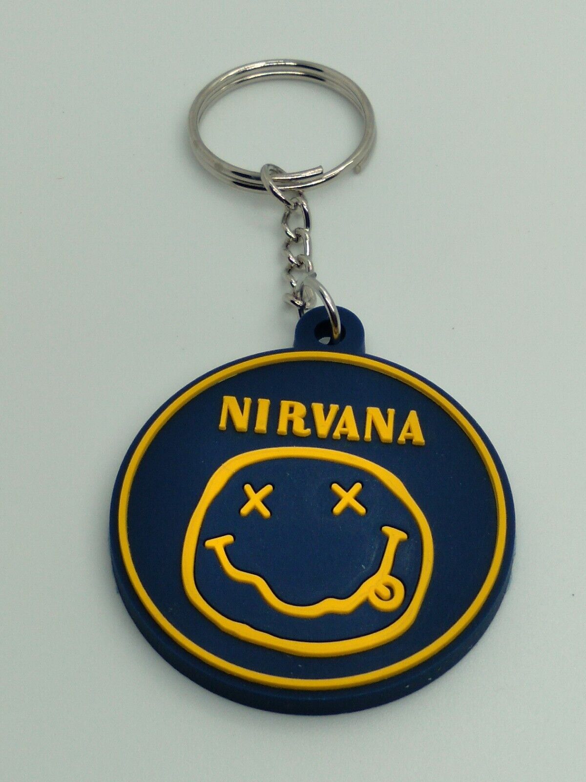 Nirvana Rubber Figure Keychain Strap Punk Rock N Roll Music Advertising Promo