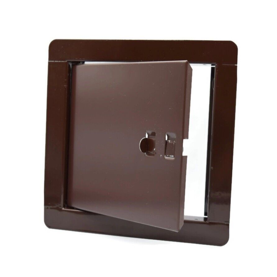Metal Brown Access Panels 135mm X 135mm / Steel Wall Revision Door / Flap