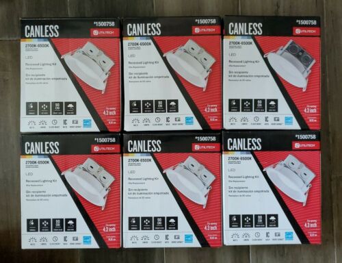 Utilitech-1500758-canless Led Recessed Lighting Kit(fits 4.3" Opening) 6pc