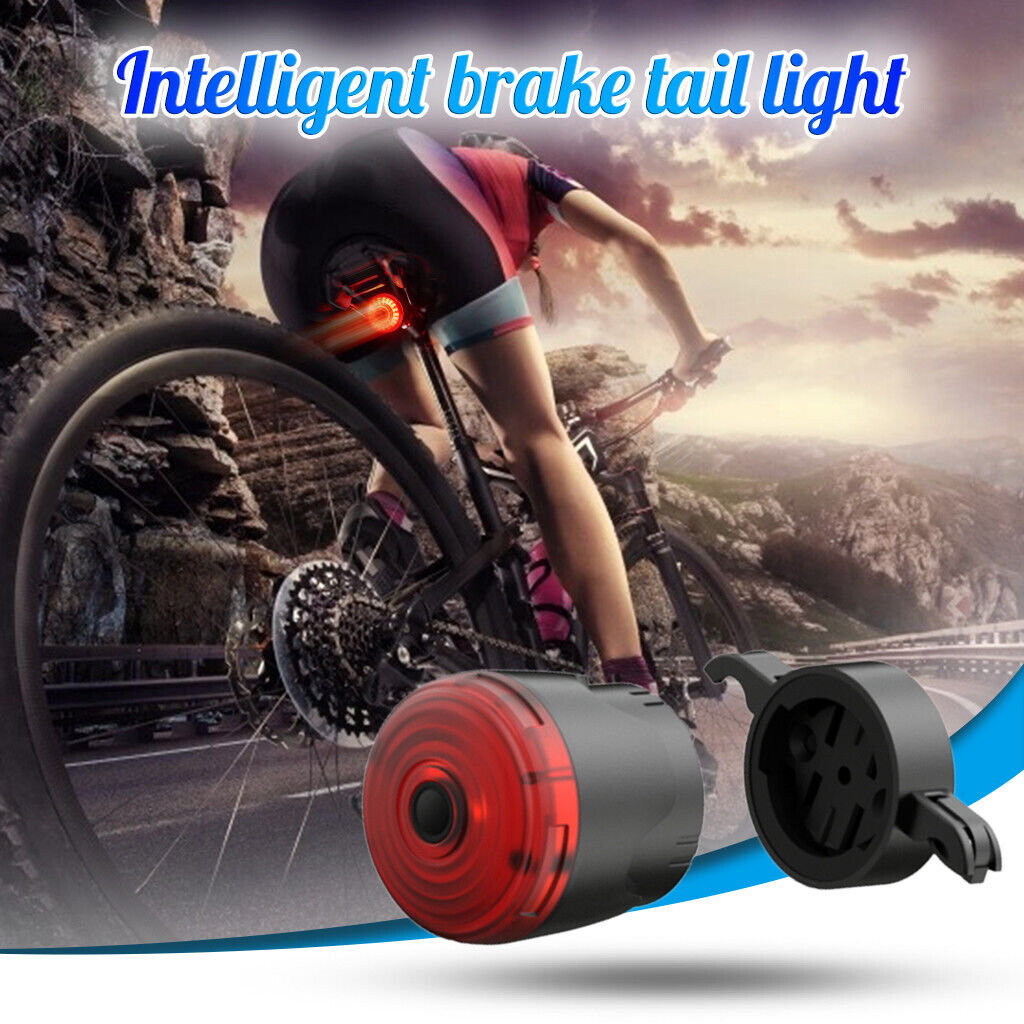 Usb Bicycle Tail Waterproof Light Brake Induction Night Bike Lights Back