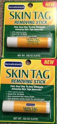 2 Skin Tag Remover Sticks    Made In The Usa  Will Ship Free In 24 Hours !