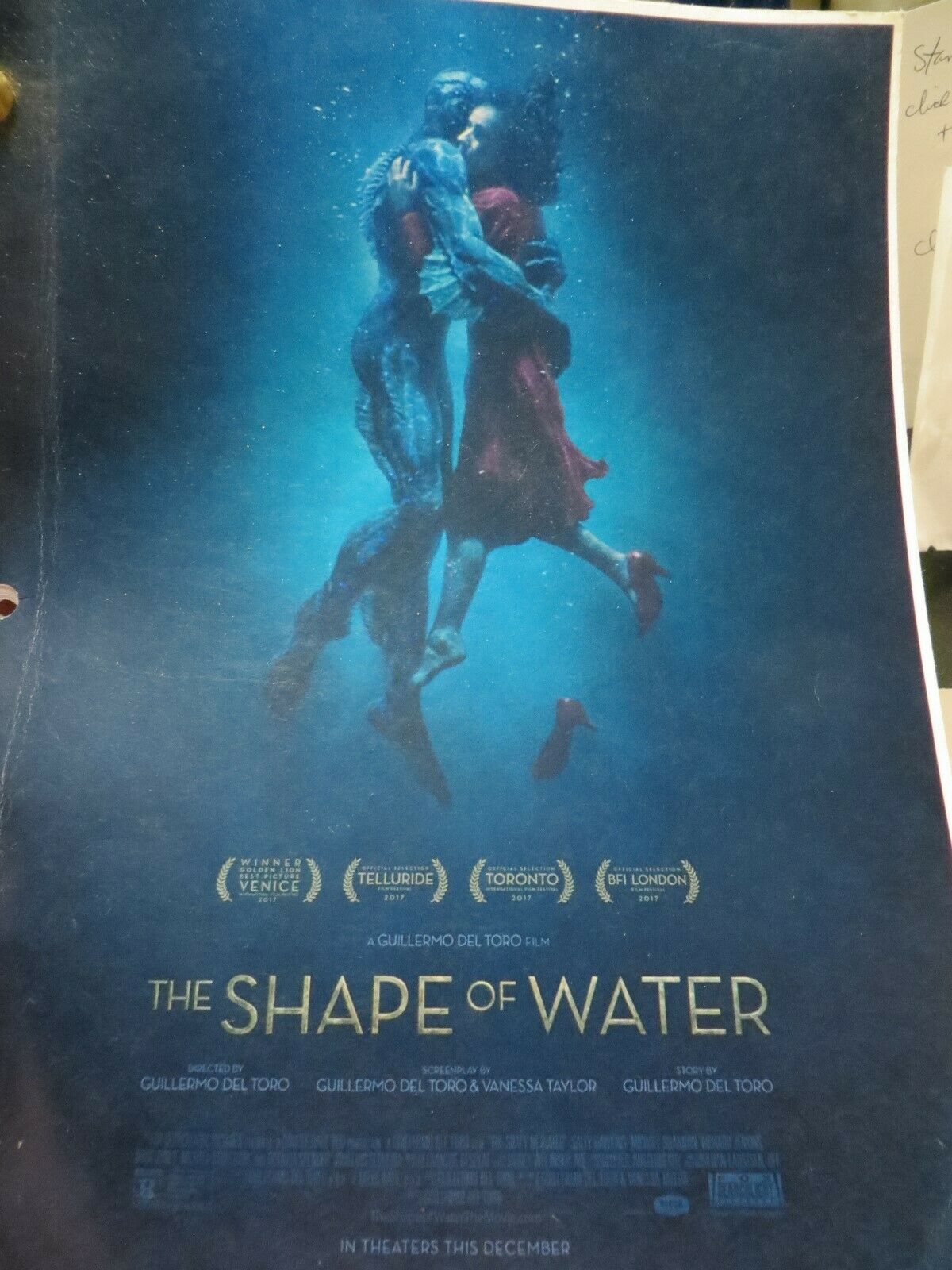 The Shape Of Water  Movie Script Screenplay