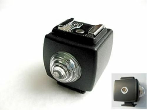 Brand New Slave Trigger For Hot Shoe Flash / Optical Wireless (w/ Sync Socket)