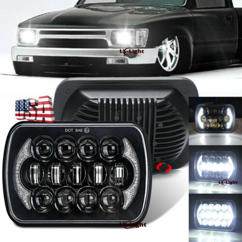 Brightest 5x7" 7x6 Inch Rectangle Led Cree Headlight Drl For Toyota Pickup Truck