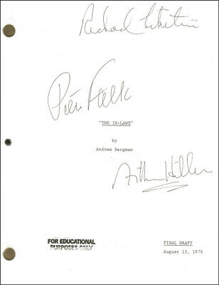In-laws Movie Cast (1979) - Script Signed With Co-signers