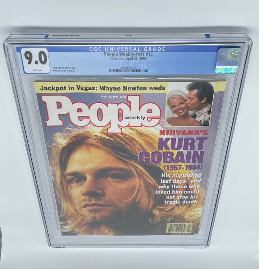 Kurt Cobain People Weekly Cgc 9.0 Iconic Cover Newsstand Nirvana