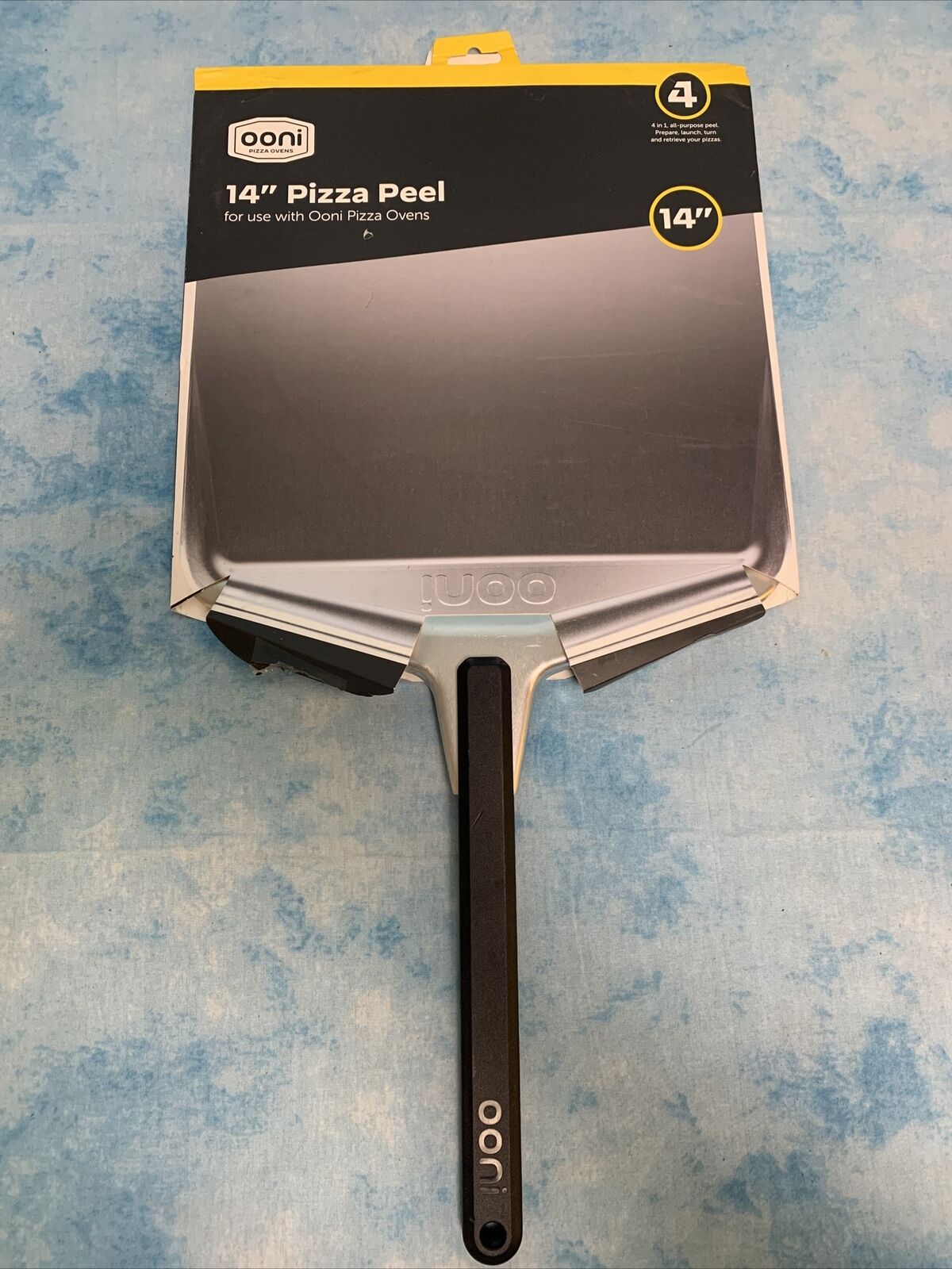 Ooni 14” Pizza Peel – Long Handle Aluminum Pizza Paddle
