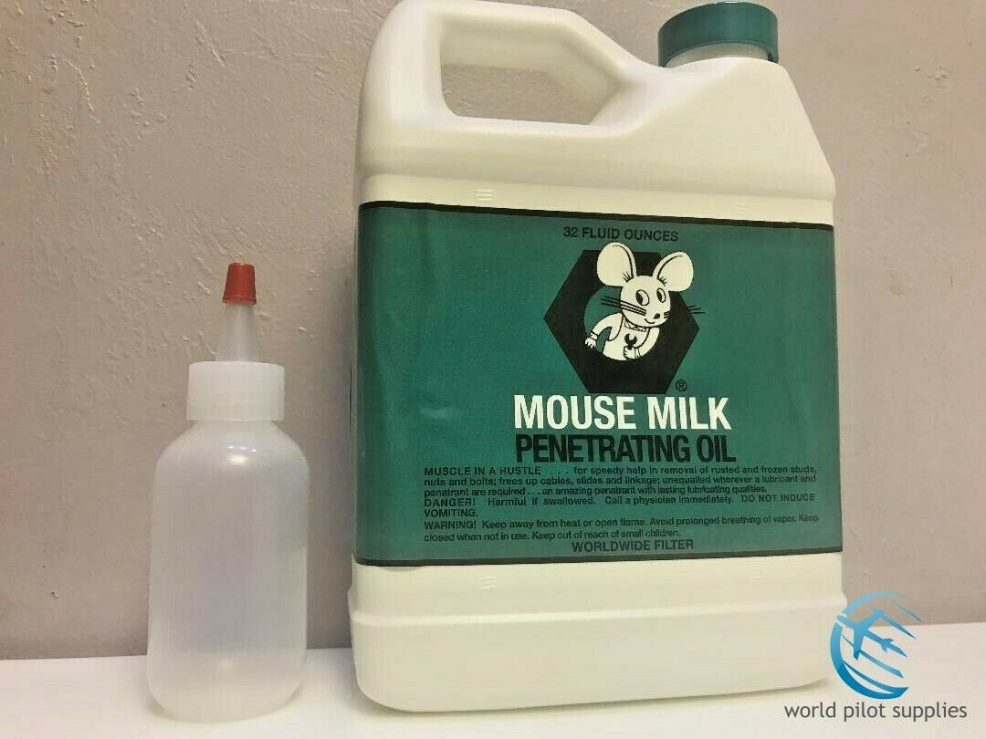 Mouse Milk Penetrating Oil 32 Oz From Worldwide Filter W/ Free Dropper Bottle