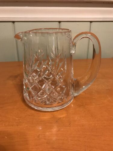 Vintage Thomas Webb Crystal Cut Glass Small Pitcher Signed