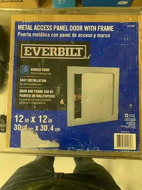 Everbilt Metal Access Panel Door With Frame, 12" X 12"
